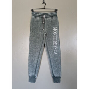 Liquid Energy Joggers Youth‎ Medium Soft Sweatpants Distressed Green Monterey CA